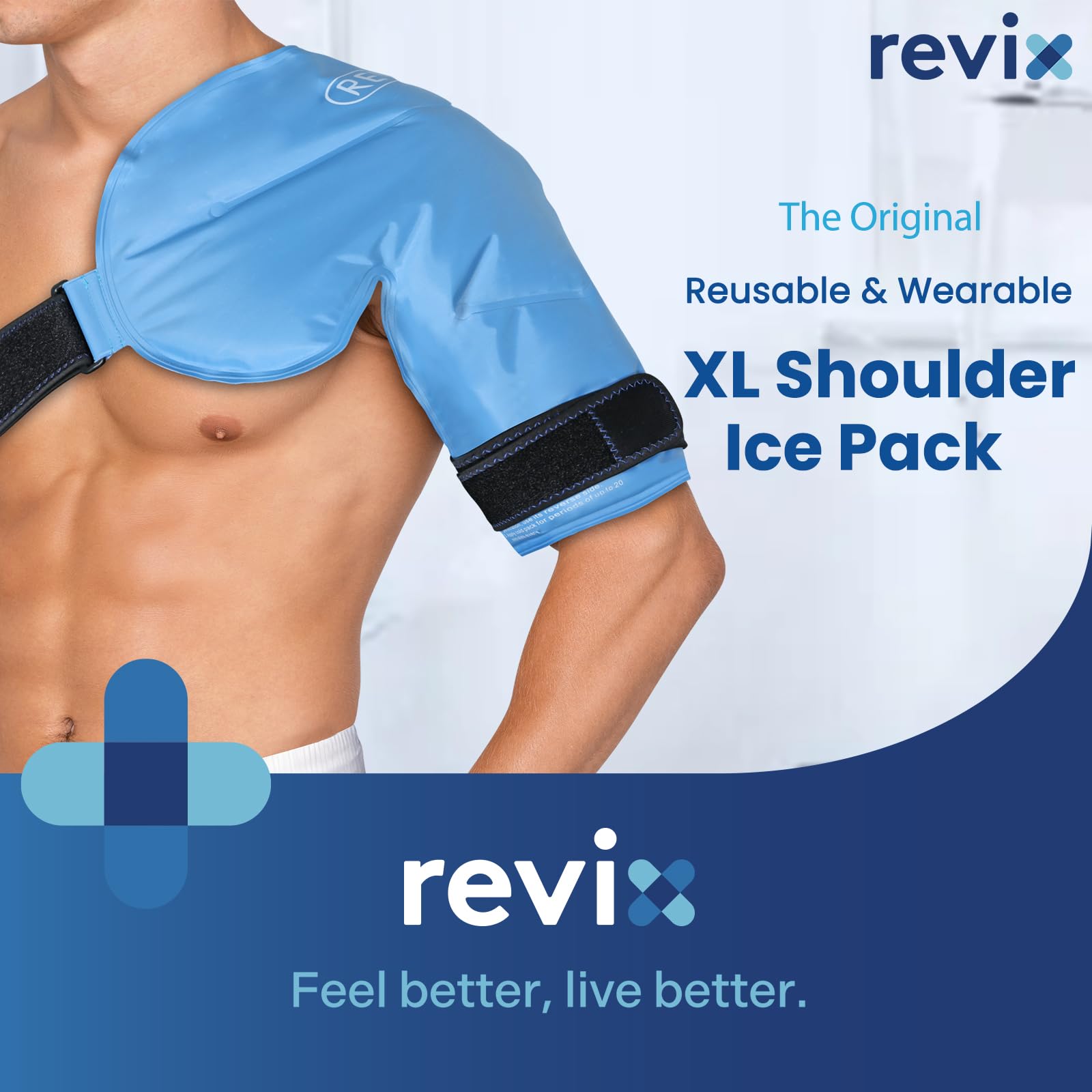 Amazon.com: REVIX XL Shoulder Ice Pack for Rotator Cuff Reusable